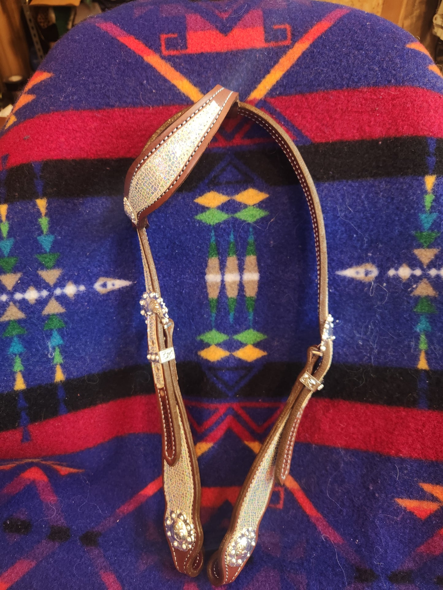 Custom Mongolian Long Hair tack set.